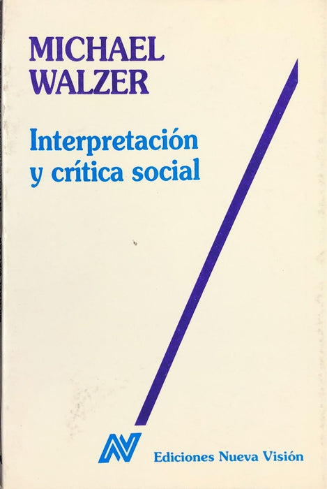 Interpretación y crítica social | Walzer-Pons