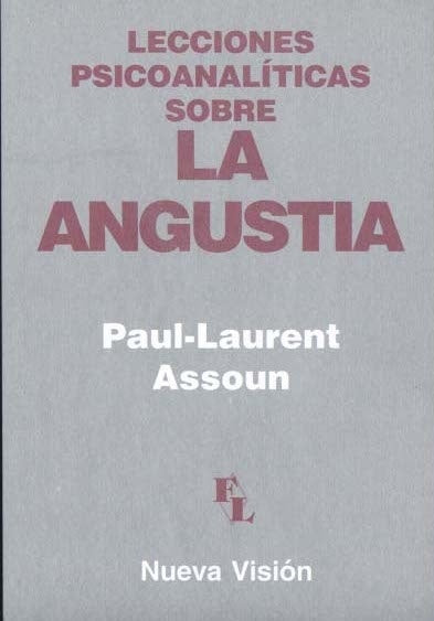 Angustia, lecciones psicoanalíticas | Assoun-Pons