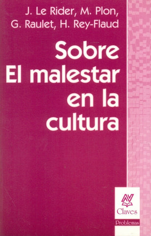 SOBRE EL MALESTAR EN LA CULTURA.. | Plon-Le Rider-Raulet-Marengo