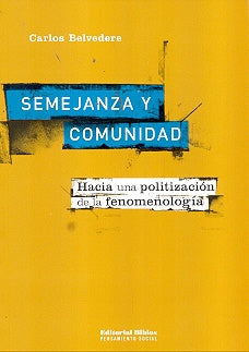 SEMEJANZA Y COMUNIDAD.. | Carlos Belvedere