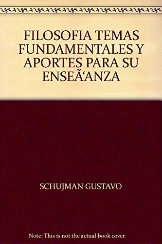 Filosofía | Gustavo Schujman