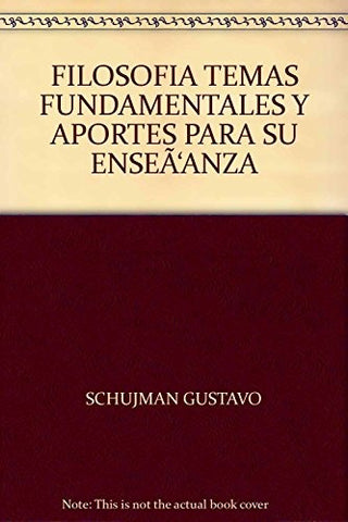 Filosofía | Gustavo Schujman