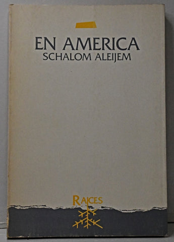 EN AMERICA.. | SCHALOM ALEIJEM
