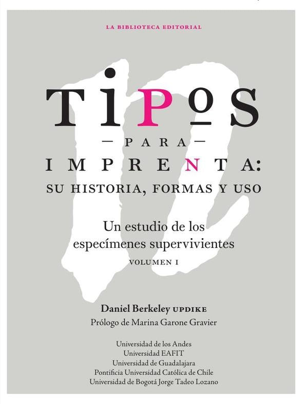 Tipos para imprenta | Daniel Berkeley Updike
