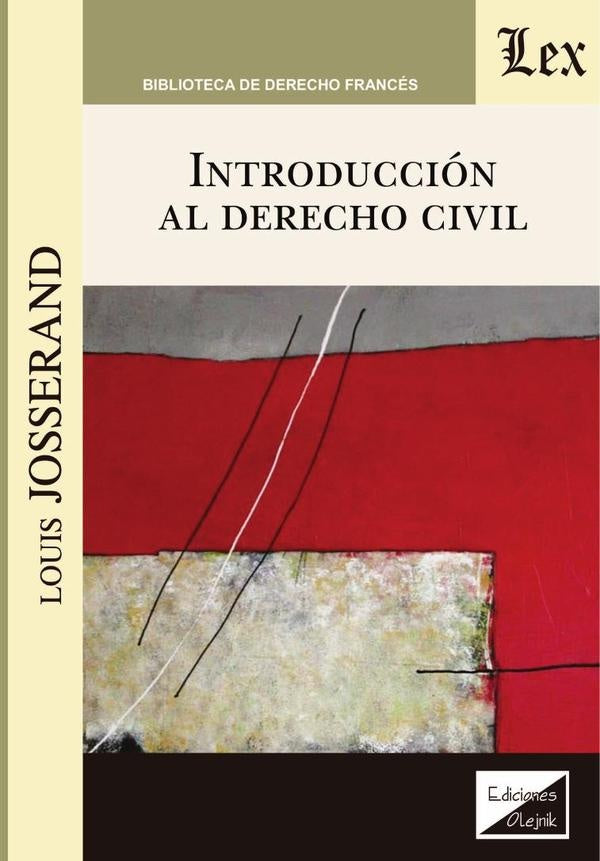 Introducción al derecho civil | Louis Josserand