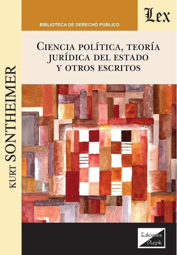 Ciencia política, teoría jurídica del estado | Kurt Sontheimer