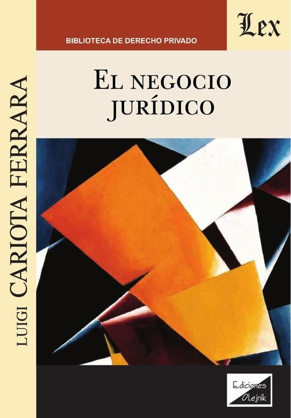 Negocio jurídico, el | Luigi Cariota Ferrara