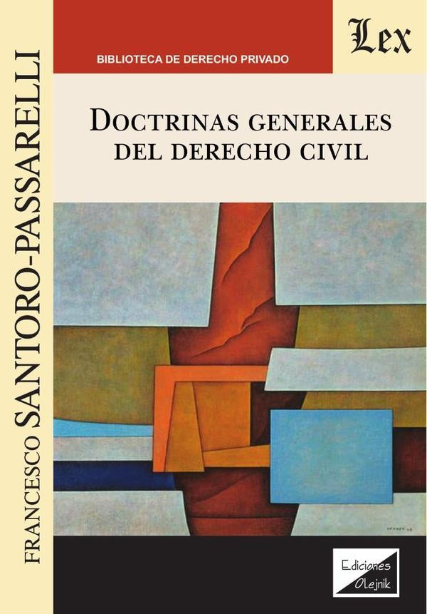 Doctrinas generales del derecho civil | Francesco Santoro-Passarelli