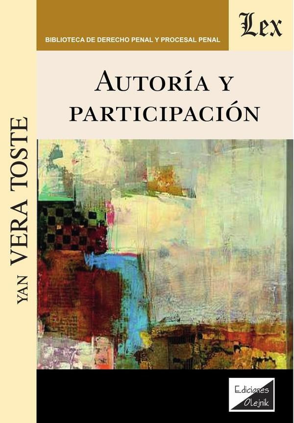 Autoría y participación | Yan Vera Toste