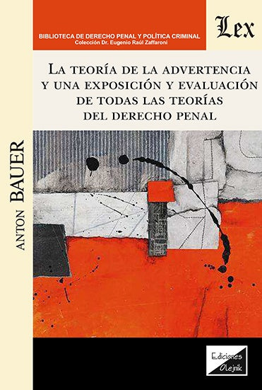 Teoría de la advertencia y una exposición y evaluacion | Anton Bauer
