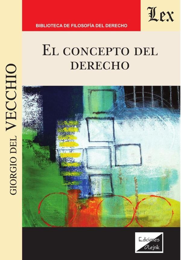 Concepto del derecho, El | Giorgio del Vecchio