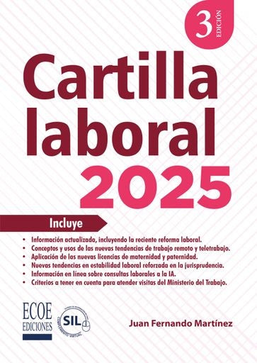 Cartilla laboral 2025  3ra edición | Juan Fernando  Martínez Mendoza