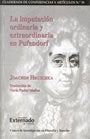 La imputación ordinaria y extraordinaria en Pufendorf | Hrushka Joachim