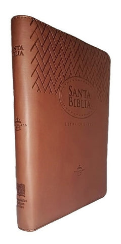 SANTA BIBLIA LETRA GIGANTE  RVR085- CAFE | VACIO