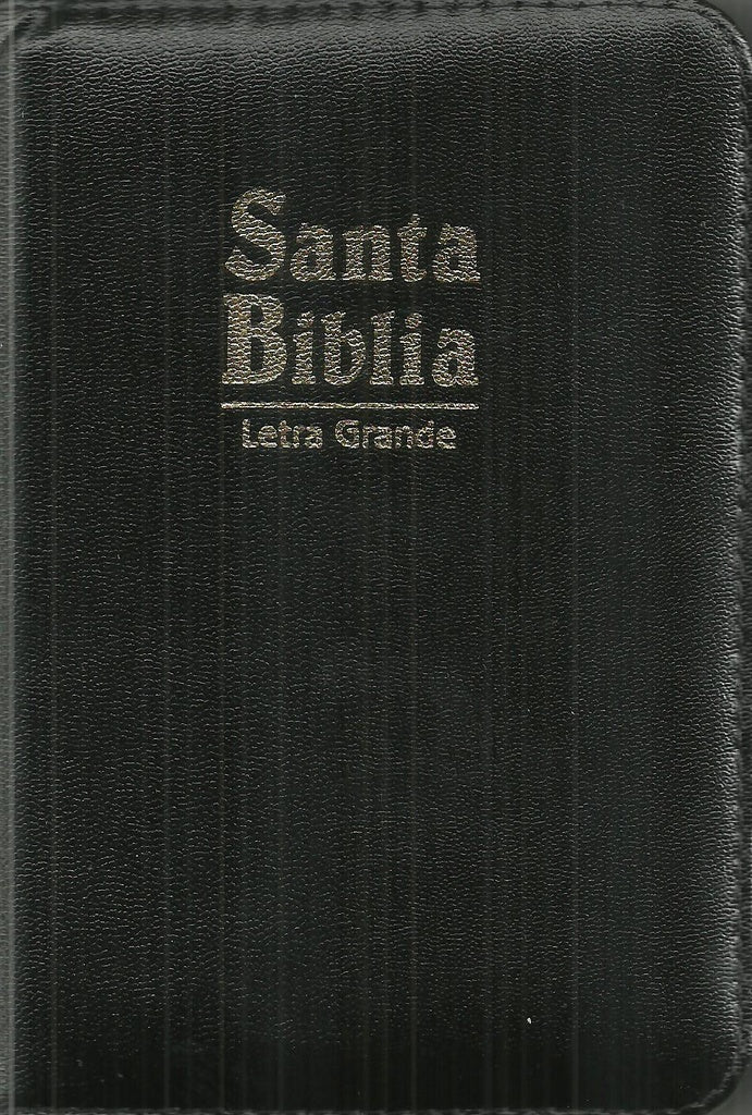 Santa Biblia negra con dorado