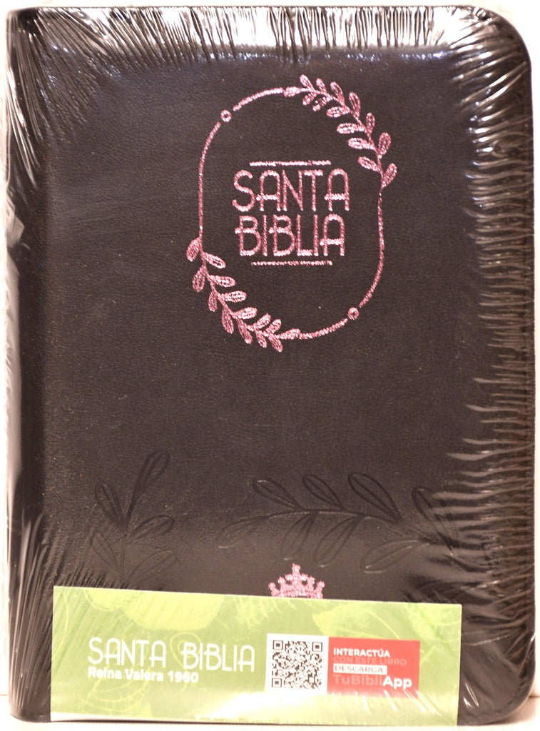 Biblia Reina Valera 1960 Letra mediana con QR y Zipper