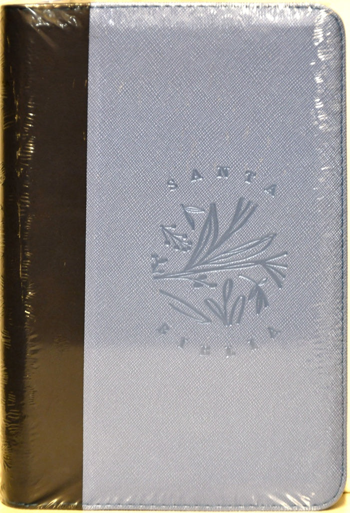 Biblia RVR066ZLG Azul Claro Cierre Canto Pintado