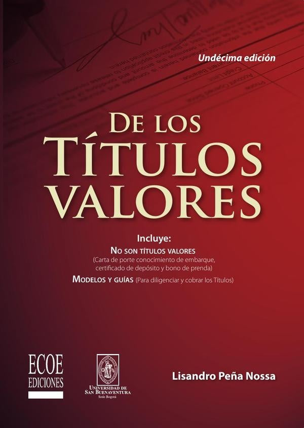 De los títulos valores | Lisandro Peña Nossa