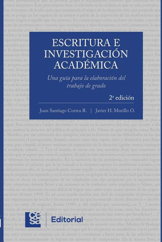 Escritura e Investigación Académica 2 edición. | Correa Restrepo, Correa R. y otros