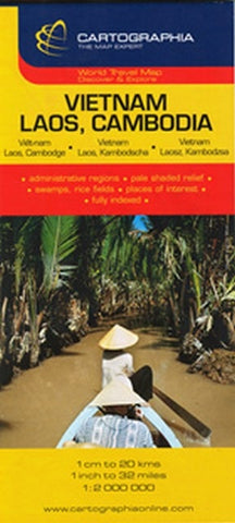 MAPA VIETNAM LAOS, CAMBODIA