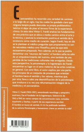 Psicoanalisis y existencialismo : de la psicoterapia a la logoterapia (Spanish Edition) | Frankl, Emil