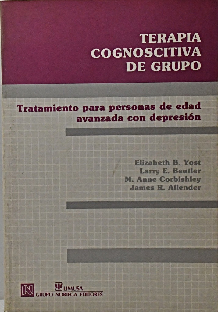 TRATAMIENTO PARA PERSONAS DE EDAD AVANZADA CON DEPRESIÓN.. | Elizabeth B. Yost