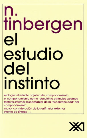 El estudio del instinto * | N. Tinbergen