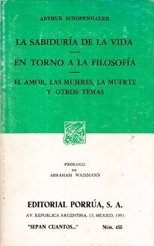 La sabiduria de la vida* | Arthur Schopenhauer