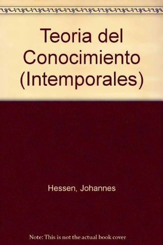 TEORIA DEL CONOCIMIENTO | JOHANNES HESSEN