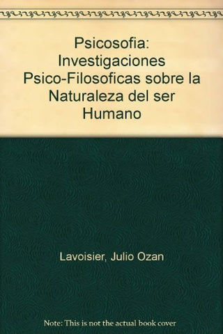 Psicosofía | Julio Ozán Lavoisier