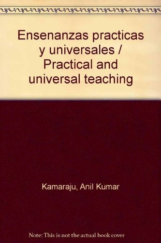 Enseñanzas | Anil Kumar Kamaraju