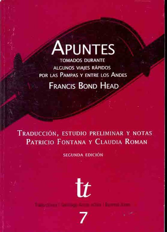 Apuntes tomados durante algunos viajes rápidos por las Pampas y entre los Andes | Head, Fontana, Román