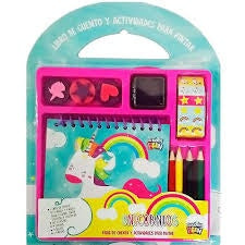 LIBRO DE CUENTOS Y ACTIVIDADES PARA PINTAR UNICORNIOS