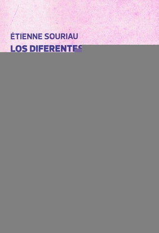LOS DIFERENTES MODOS DE EXISTENCIA.. | Etienne Souriau