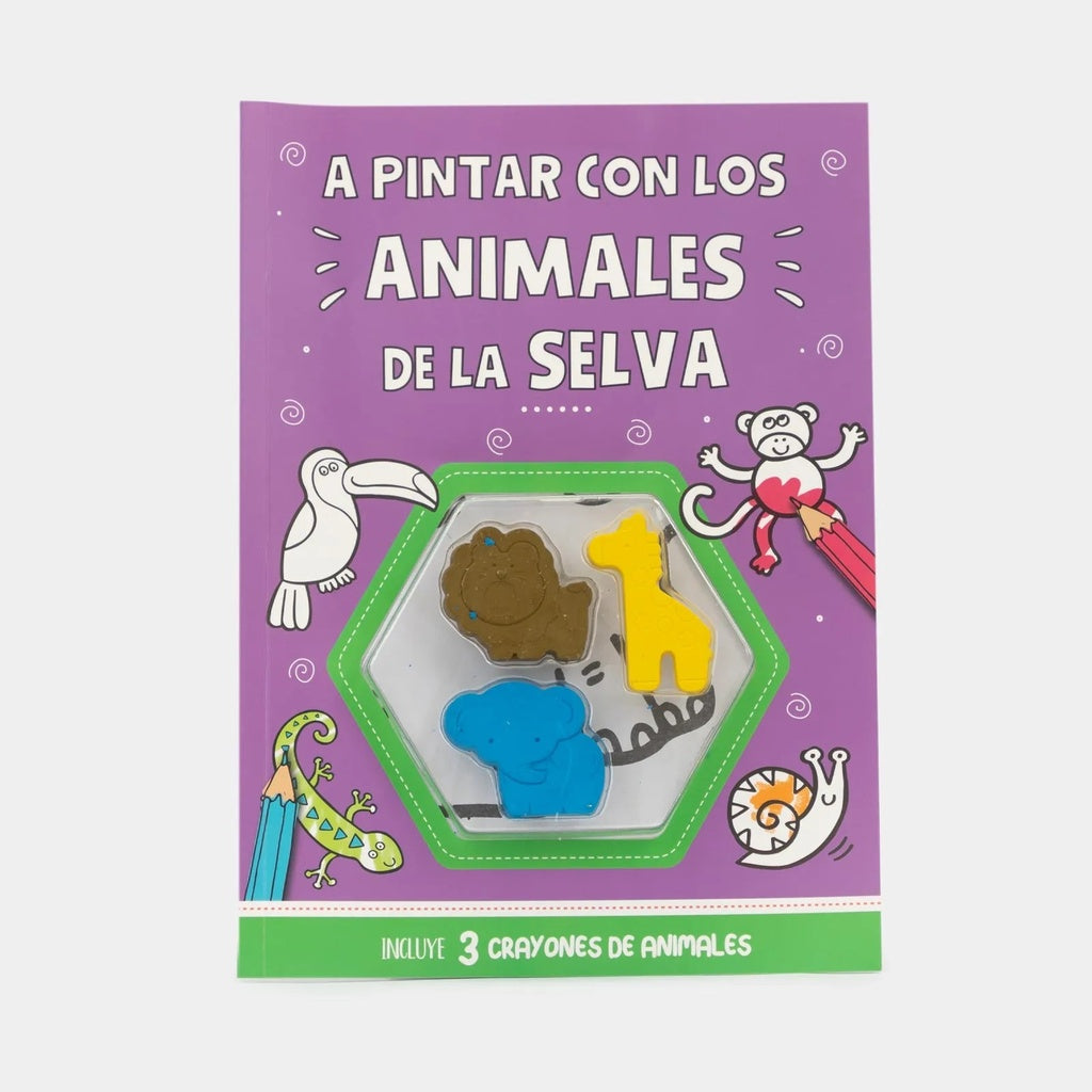 A PINTAR CON LOS ANIMALES DE LA SELVA..