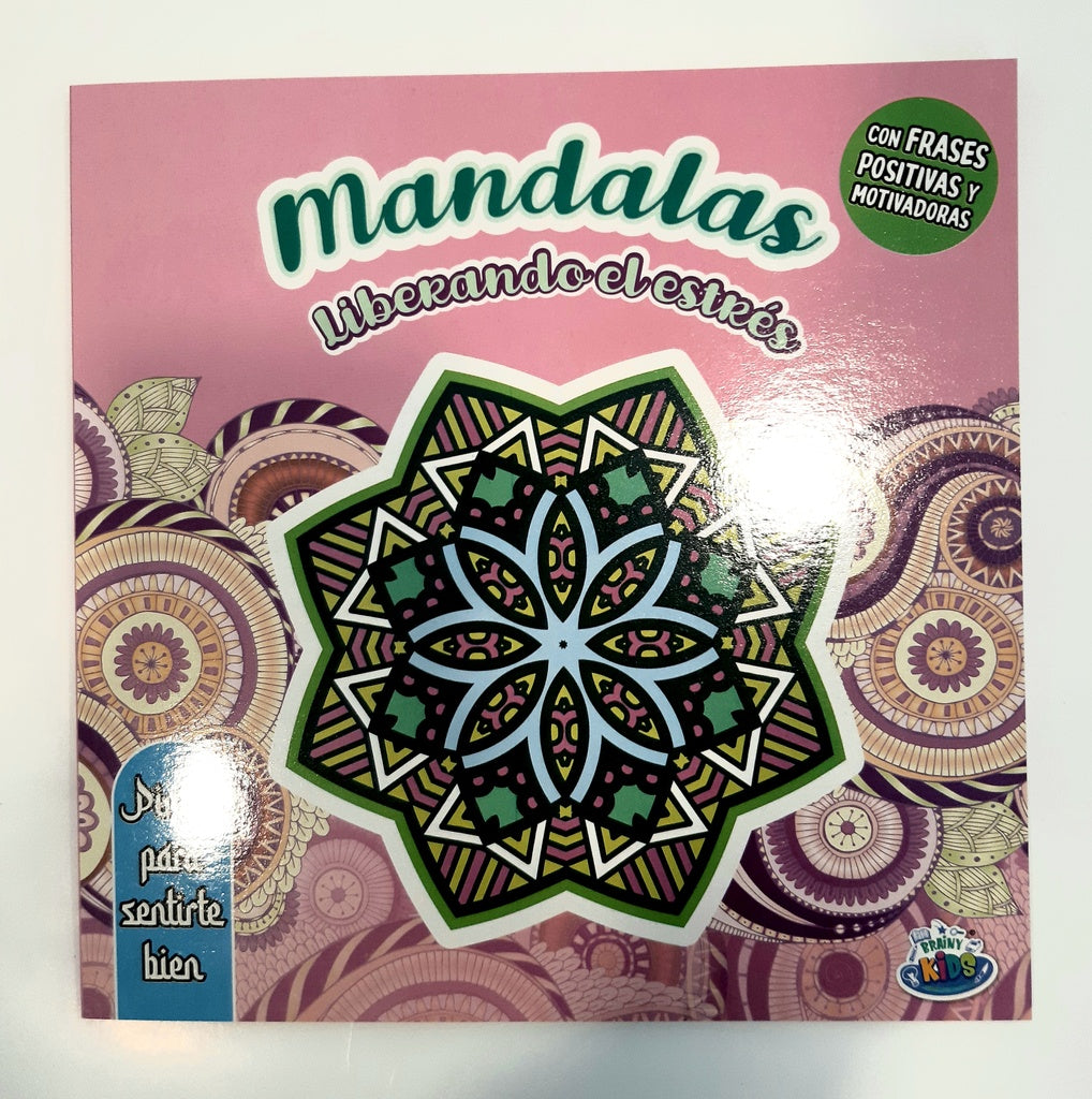 mandalas liberando el estres tapa rosada
