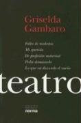 Teatro | Griselda Gambaro