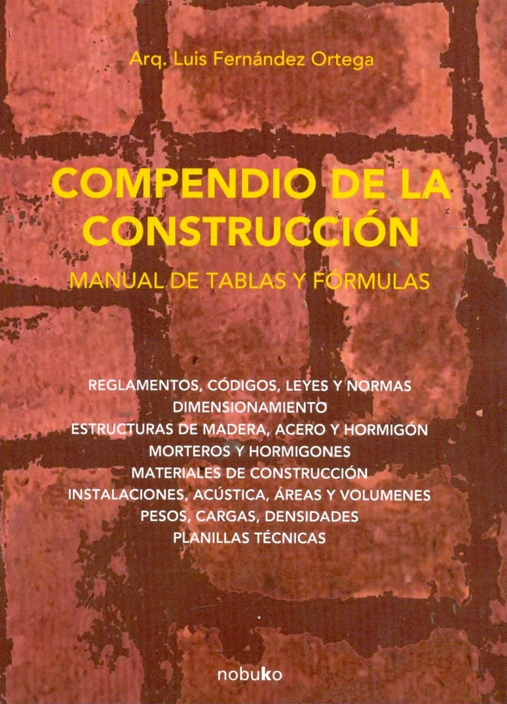 Compendio de la construcción | Alonso Fernández, Fernandez
