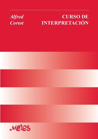 BA10810 - Curso de interpretación | Alfred Cortot