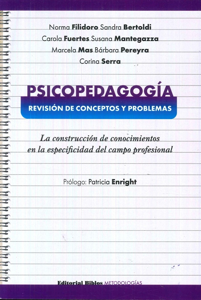 PSICOPEDAGOGIA REVISION DE CONCEPTOS Y PROBLEMAS.. | Norma Filidoro