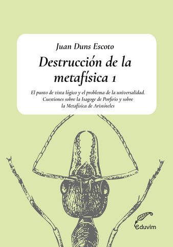 Destrucción de la metafísica 1 | Juan Duns Escoto