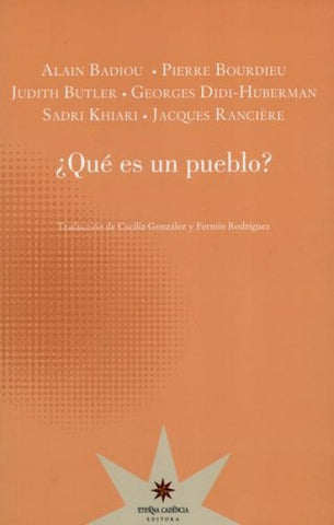 QUÉ ES UN PUEBLO.. | Alain Badiou