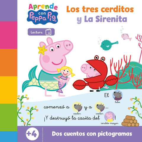 PEPPA PIG (LOS TRES CERDITOS Y LA SIRENITA) (DOS CUENTOS CON PICTOGRAMAS).. | HASBRO