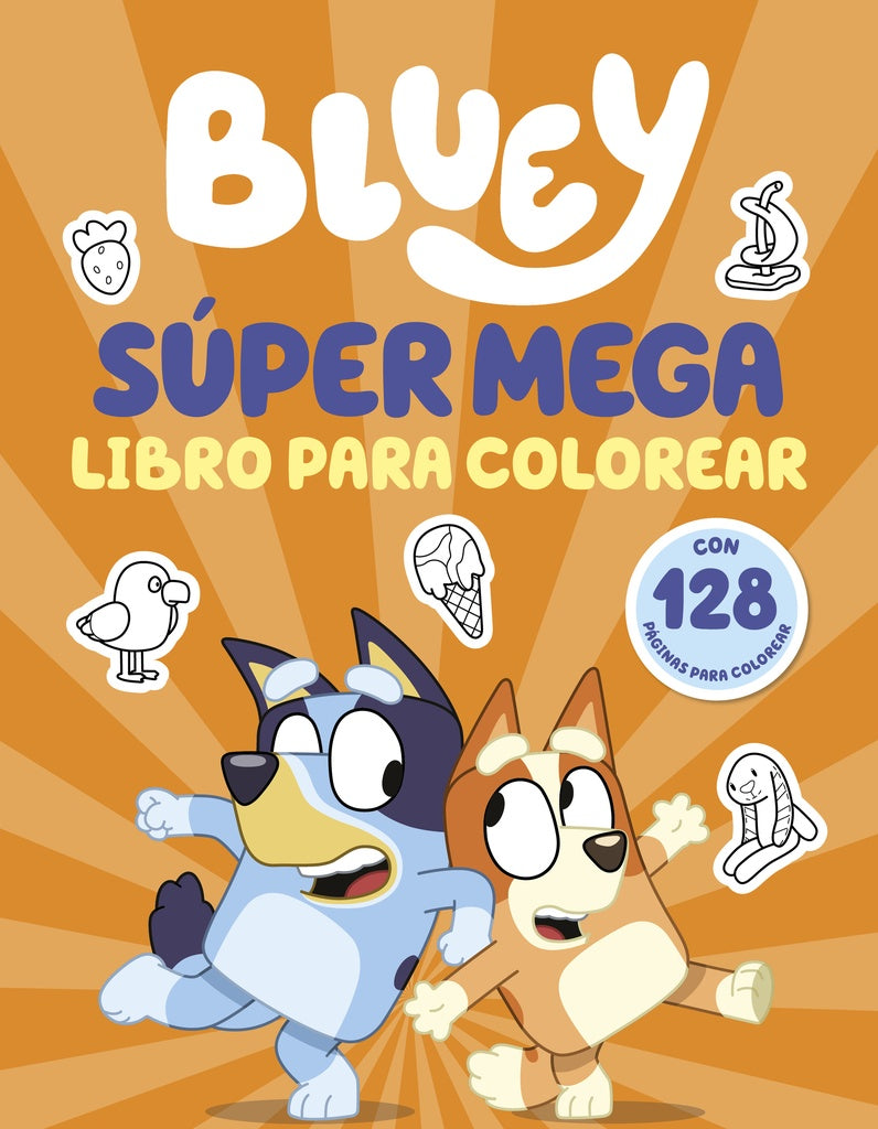 BLUEY. SUPER MEGA LIBRO DE COLOREAR | BLUEY
