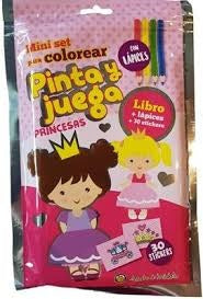 Mini set para colorear Pinta y juega Princesas | sin autor