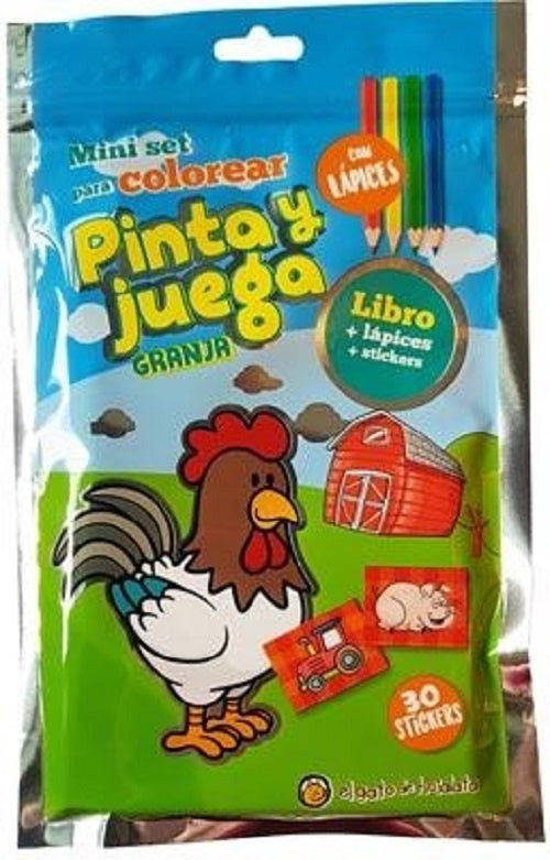 Mini set para colorear Pinta y juega Granja | sin autor
