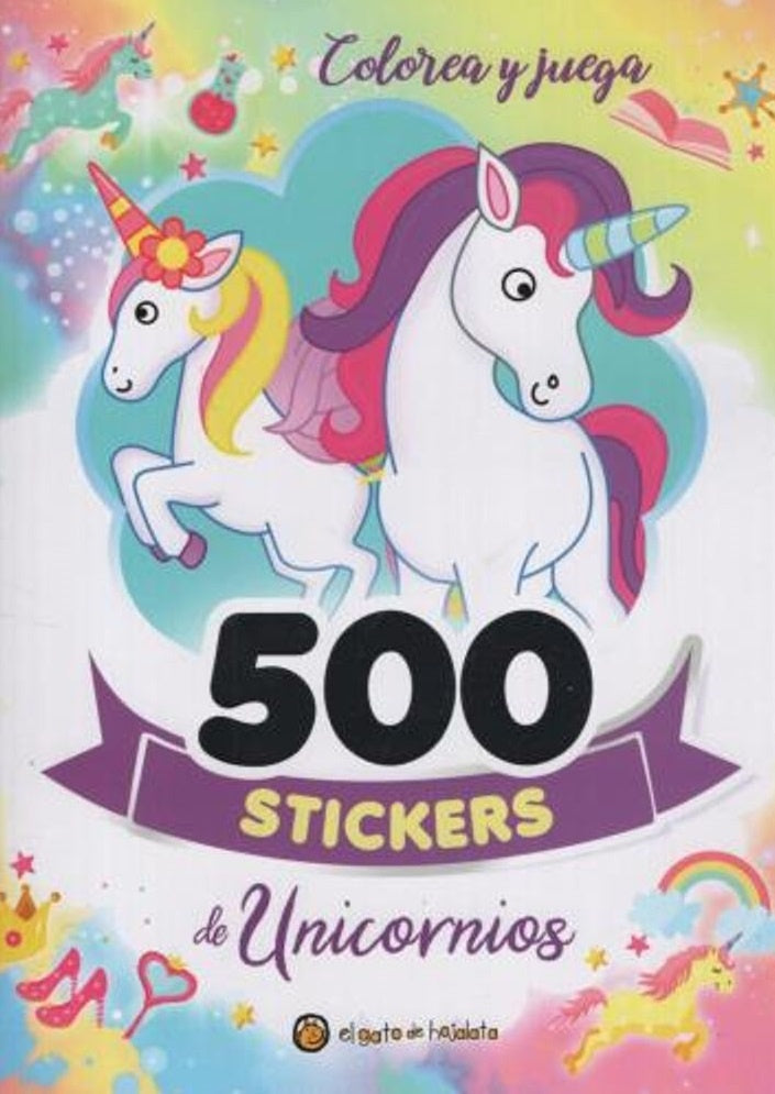 500 stickers unicornios