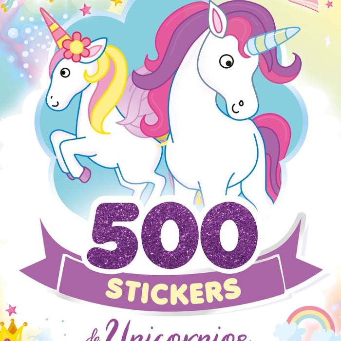 500 stickers de unicornios