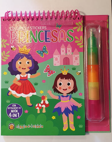 COLORES 4 EN 1- PRINCESAS..