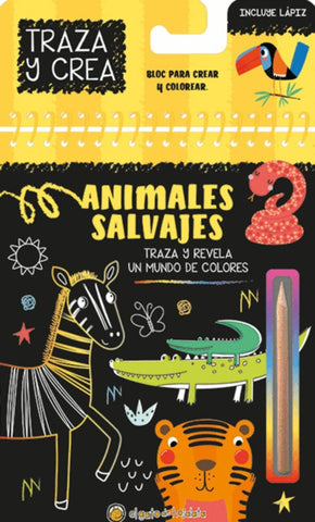 ANIMALES SALVAJES TRAZA Y CREA..